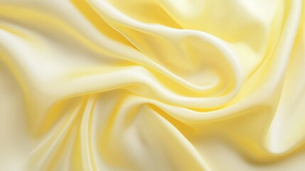 Yellow silk satin fabric abstract background