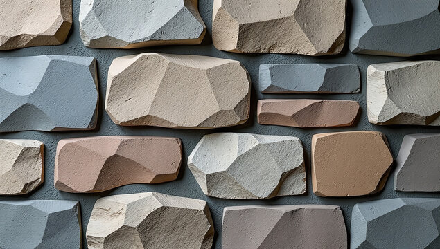mudstone walls natural slate texture irregular polygon shape shades gray