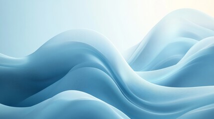 Fototapeta premium Abstract Blue Waveforms