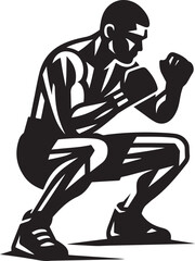Fototapeta premium boxing Vector Silhouette