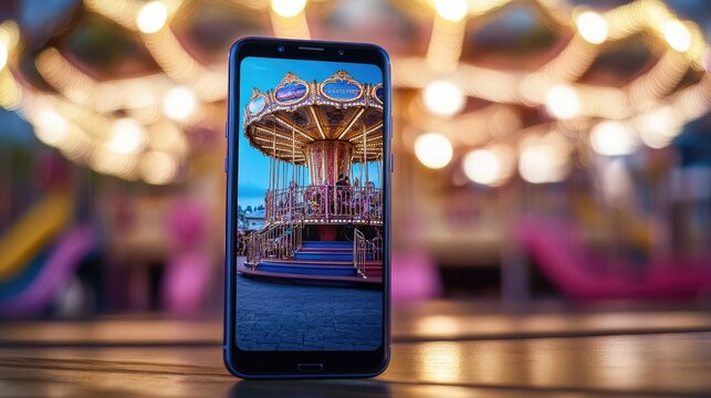 A vibrant showcase of carousel post designs on a mobile device