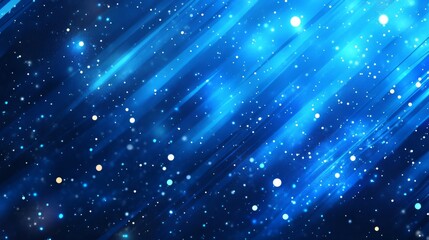 Blue Cosmic Starfield