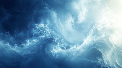 Fototapeta premium Abstract Ocean Wave Art