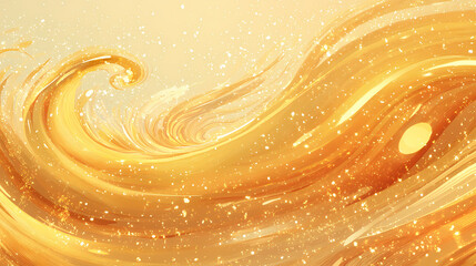 Golden liquid flows smoothly, its warm hue radiant in the light, with a viscosity that invites gentle swirling and admiring glance. Auric. Illustration