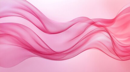 Pink Abstract Waves Background