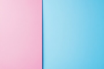Colorful Background Split Between Soft Pink and Bright Blue Tones Offering a Playful and Vibrant Aesthetic for Creative Projects and Modern Designs