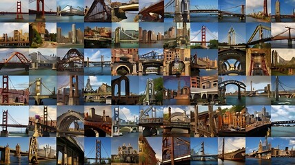 A Collection Of Various Bridges Around The World