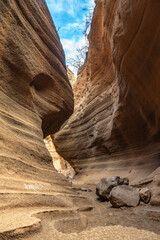 Barranco de las Vacas this stunning slot canyon is unique in Europe and a great place to see while exploring this area of Gran Canaria.
