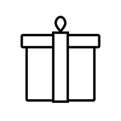 Christmas ball icon for web. Outline style