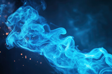 Obraz premium Blue Smoke Background