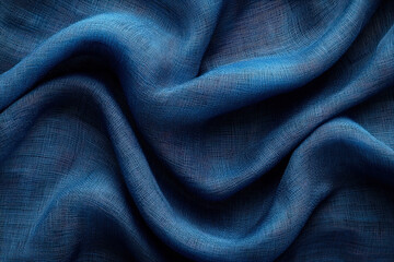 Fototapeta premium blue linen background