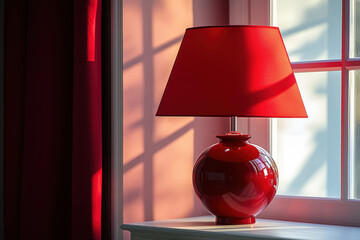 Red Lamp Isolated