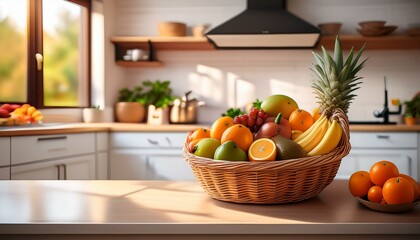 A healthy and delicious way to start your day, with a bowl of fresh fruit