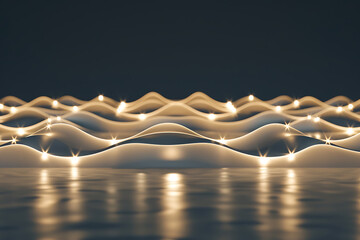 global sound mosaic, global narratives interwoven, depicted through soundwaves on a screen for world radio day, celebrating a tapestry of voices