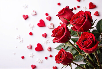 Concept of love and romance, as the roses are a symbol of affection