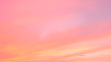 Abstract Colorful Cloudscape with Sunset Hues