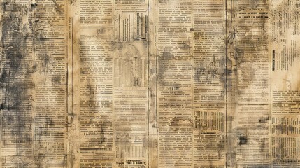 Fototapeta premium Newspaper paper grunge vintage old aged texture background