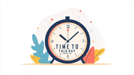 Time to Talk Day. watch background.