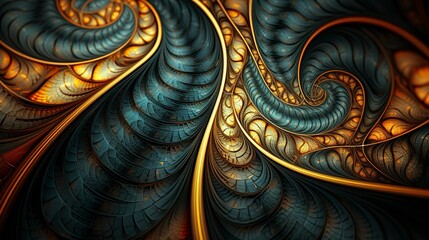 Fototapeta premium A photo of abstract fractal patterns