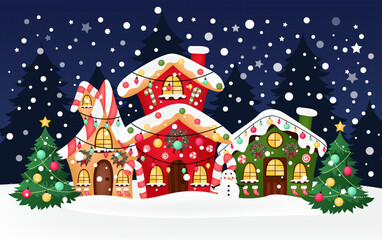 christmas night in the city