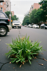 Obraz premium greens on a road