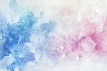 Fototapeta premium Empty white watercolor paper canvas texture background