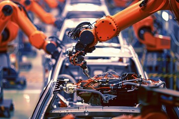 Robotic Precision: Automated Assembly Line Enhancing Car Manufacturing Process