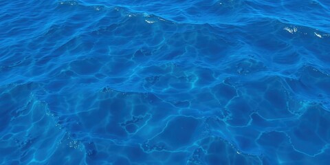 Obraz premium Rippling ocean waves with vibrant shades of deep blue and hints of turquoise, ocean, texture, background