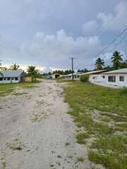 Obraz premium Abandoned building on a tropical island