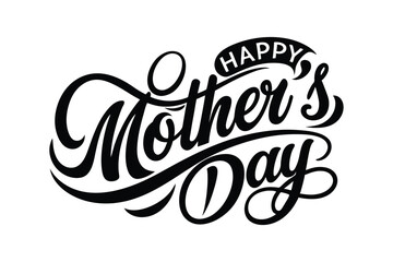 Obraz premium Happy Mother's Day Typography Vector Design 