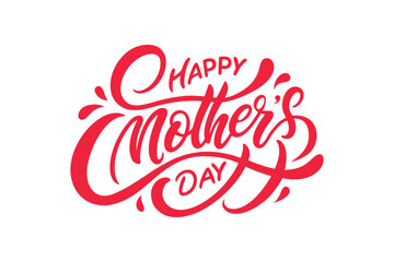 Fototapeta premium Happy Mother's Day Typography Vector Design 