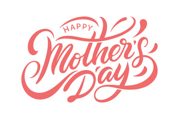 Happy Mother's Day Typography Vector Design
