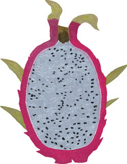 ドラゴンフルーツ赤_断面