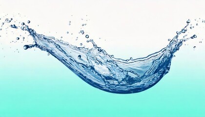 Splashing water creating dynamic movement.