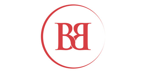 Fototapeta premium logo initials B B icon vector