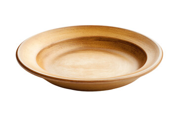 A simple, elegant wooden plate with a smooth finish, perfect for serving dishes or as a decorative accent in homes and restaurants.