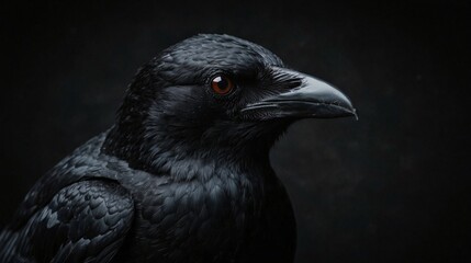 close up of a crow