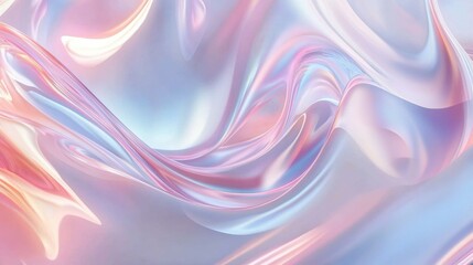 Obraz premium Fluid colors swirl gracefully in an abstract design, offering ample copy space for innovative projects and artistic presentations. Generative AI