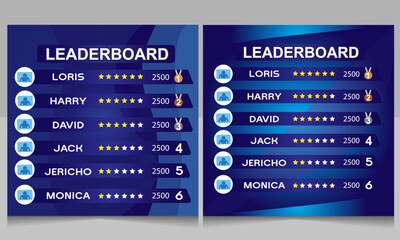 Fototapeta premium creative game leaderboard with abstract background vector