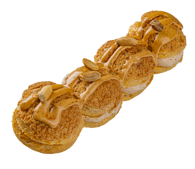 Paris brest pastry with praline cream