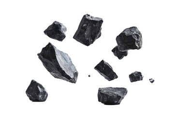 Naklejka premium Black rocks