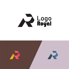 R letter minimal logo