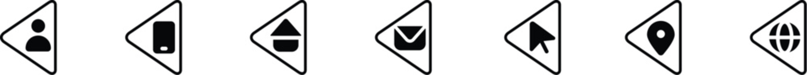 Obraz premium Contact Icon Vector EPS format file 02