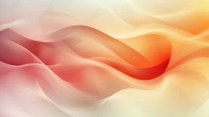 A smooth, abstract design featuring flowing waves in warm gradient colors.