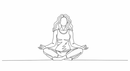 Obraz premium Minimalist Continuous Line Art Abstract Faces and Dynamic Figures 
