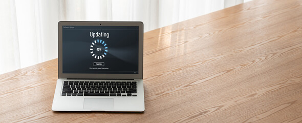 Software update on computer for modish version of device software upgrade