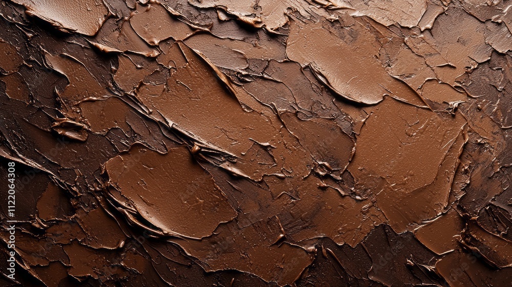 Poster layers of luxurious mocha hues blend beautifully, creating a stunning abstract composition that capt