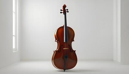 Cello in a Minimalist Room