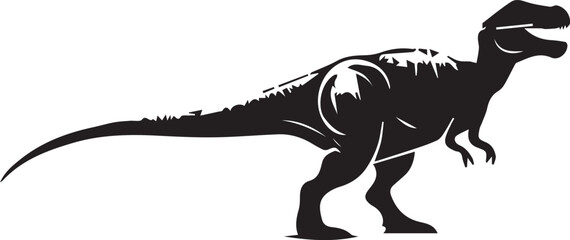 Fototapeta premium Dinosaur silhouette vector EPS