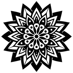 Elegant Mandala Silhouette